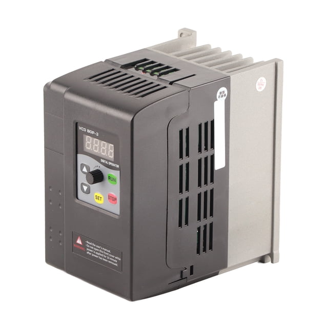Inversor De Control De Motor, Variador De Frecuencia Protector Pantalla Digital Retardante De Llama ABS Diseño SMD Con Ventilador Pequeño Para Uso Industrial