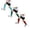 Blue 1PCS & Red 1PCS & Dark Green 1PCS, variant on 3 Pack Boys Socks Black Ankle Children's Stress Socks with Protective Leg Guards Sweat Absorbing No Leg Socks for Sports (Size 12-18 Years)