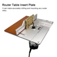 thumbnail image 4 of Dioche Table de Toupie, Ensemble de 3 Plaques d'Insertion de Table de Toupie en Alliage d'Aluminium Machine de Coupe à Plateau Rabattable, 4 of 7