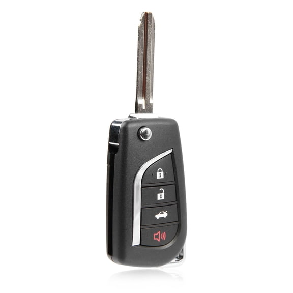 Keyless Entry Remote Key Fob Replacement 4-Button Flip for 2012-2014 Toyota Camry (HYQ12BDM, G Chip)