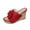 Red, variant on Beige Casual Womens Wedge Sandals Bow Woven Straw Spring Summer Shoes Ladies Outdoor Comfortable Sweet