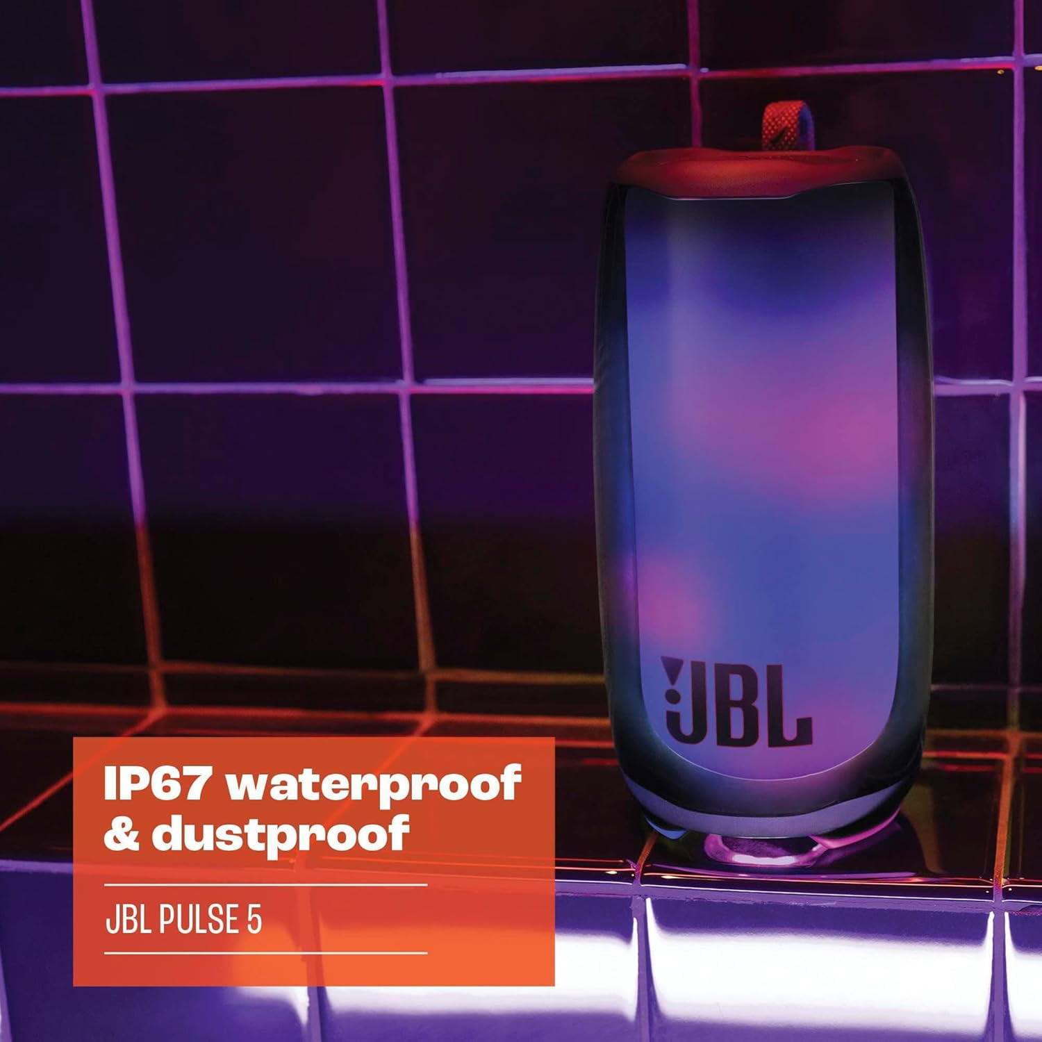 Restored JBL JBLPULSE5BLKAM Pulse 5 Portable Bluetooth Speaker with 360-Degree Light Show (Black) (Refurbished)