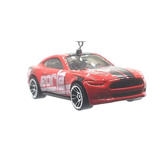 Christmas Ornament for 2015 Ford Mustang GT Red Black Stripes