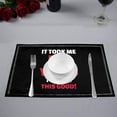 thumbnail image 2 of MKHERT It Took Me 50 Years to Look This Good Funny 50th Birthday Gift Placemats Table Mats for Dining Room Kitchen Table Decoration 12x18 inch,Set of 6, 2 of 4
