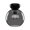 Black / Smoked, variant on SF59708-BK/SM-Kuzco Lighting-Arcadia - 1 Light Semi-Flush Mount-9 Inches Tall and 7.88 Inches Wide-Black Finish-Smoked Glass Color