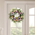 thumbnail image 4 of Kuntesetty Easter Egg Flower Wreath Artificial Flower Garland Artificial Easter Wreaths for A, 4 of 6