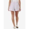thumbnail image 4 of Time and Tru Women's Linen Blend Pull On Shorts, 3.5" Inseam, Sizes XS-XXXL, 4 of 5