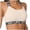 Beige, variant on Womens Sports Bras Sexy Crisscross Back Seamless Padded Support Bra Lightweight Breathable Full-Cup Push-Up Yoga Workout Running Underwear