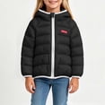 thumbnail image 2 of YUANxueke Boys Girls Puffer Jacket Zip up Hooded Winter Coat Winter Warm Outerwear,Black,2-3 Years, 2 of 7