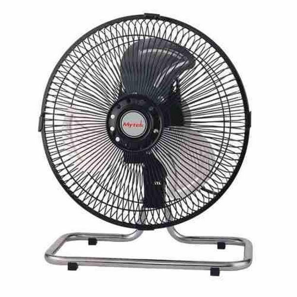 Ventilador Mytek 3372 12 Pulg Piso 3vel 2 En 1 Metalica Negro