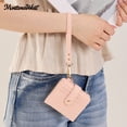 thumbnail image 7 of Montana West Small Wallet for Women Floral Embossed RFID Bifold Mini Card Holder with Tassel, Pink, 7 of 7