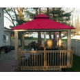 thumbnail image 2 of ACACIA 12' x 12' Aluminum Frame with OutDura Soft Top Gazebo in Hibiscus, 2 of 13