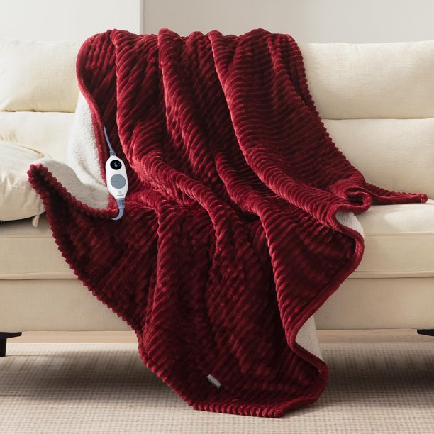 Manta térmica Westinghouse, franela suave, sherpa, 50 x 150 cm
