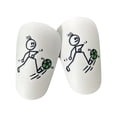 thumbnail image 2 of 1 par de mini espinilleras de fútbol, espinilleras compactas para entrenamiento de fútbol para niños Verde, 2 of 8