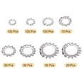 thumbnail image 3 of 500pack External Tooth Star Lock Washers Assortment Kit- for Equipment Fasteners, 3 of 6