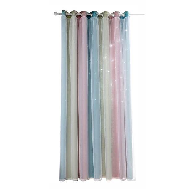 1PC Star Cortina Blackout Cortinas de alta precisión para niños niñas Aoresac Cortina