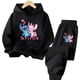 thumbnail image 5 of Sudadera con capucha de Stitch Kawaii para niñas, conjunto informal de sudadera de manga larga y pantalones largos para niños de 2 a 13 años, conjunto de 2 piezas de ropa de otoño, 5 of 5