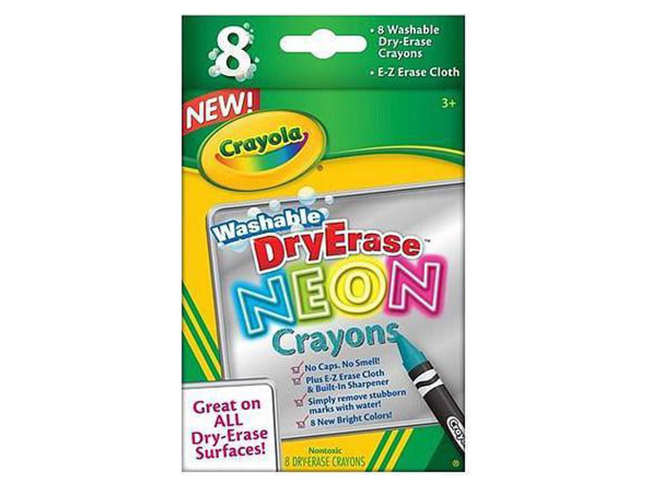 The Teachers' Lounge®  Dry Erase Washable Crayons, Bright Colors