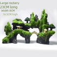 thumbnail image 4 of Decoración de peceras, artesanías de resina flocada, adornos para acuarios, decoración de piedra, refugio de rocalla flocada, 4 of 6