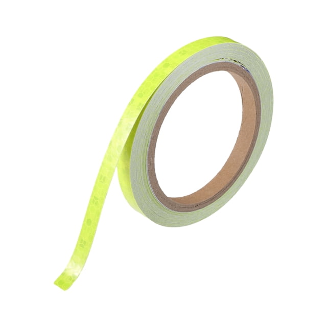 Cinta Reflectante Única para Automóviles y Motocicletas Hoja Reflectante de Alta Brillo 1cmx8m Verde Fluorescente