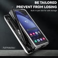 thumbnail image 3 of Phone Case for Samsung Z Fold 6 Case with Ring Holder Camera Lens Protector Slide Cover Black Shockproof Samsung Galaxy Z Fold 6 Case Rugged Heavy Duty with Pen Slot (Silver), 3 of 16