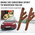 thumbnail image 5 of MXTPOV Christmas Decorations for Car, Dark Brown Reindeer and Red Nose Christmas Decor for Car Exterior, Car Holiday Accessories, Christmas Car Decorations Kit, 5 of 5
