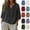 13# Black, variant on Cotton Linen Shirts for Women Trendy Retro Embroidered 3/4 Sleeve Boho Blouse Dressy Casual Bohemian Tops Loose Tunics Blue 3XL