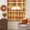 Green,Red, variant on Green Orange Plaid Swag Kitchen Curtains Sets for Windows 24 Inch Length, Fall Check Grids Modern Striped Short Window Curtain Panels Swags Valances and Tiers 3 Piece Set for Cafe/Dining Room