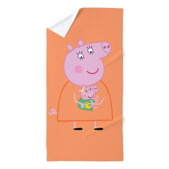 CafePress - Peppa Pig: Holding Baby - 35"x70", Extra Large, Oversized, Jumbo Beach Towel