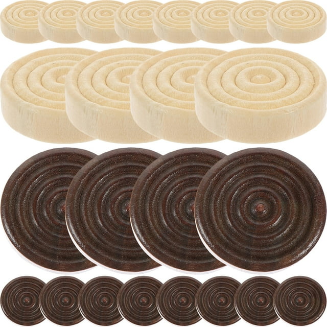 Miangastore 24pcs Wooden Chess Pieces Checkers Pieces Board Game Accessory