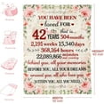 thumbnail image 6 of 42nd Birthday Gifts for Women Happy 42nd Birthday Gifts for Her 42 Year Old Birthday Gifts for Women 42nd Birthday Decorations for Women Bestie Wife Sister Mom Friends 42nd Birthday Blanket 50x60, 6 of 6
