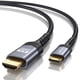 thumbnail image 1 of Cable HDMI JSAUX Mini HDMI a HDMI 2.0 4K 60 Hz 3 m - Gris, 1 of 7