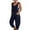 Dark Blue, variant on Overalls for Women Casual Barrel Wide Leg Bib Pants Loose Sleeveless Jumpsuit with Pockets,Light Blue