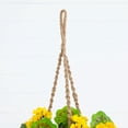 thumbnail image 5 of Nearly Natural UV Resistant Outdoor Artificial Geranium in Hanging Basket - 28" - Yellow, 5 of 6