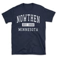thumbnail image 1 of Nowthen Minnesota Classic Established Men's Cotton T-Shirt, 1 of 1