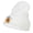 White, variant on Bats Moon Halloween Embroidered Long Beanie - Red OSFM