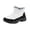 White, variant on Insulated Winter Boots for Women - -Lined Cold Weather Outdoor Footwear With Low Heel Pull-On Design