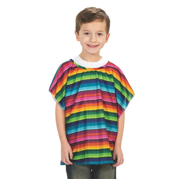 Fiesta Kids Serape Poncho - Apparel Accessories - 1 Piece