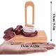 thumbnail image 2 of KAIYANG Juego de 4 piezas de rompecabezas de cuerda de madera clásico, rompecabezas de anillo, solución de cuerda, acertijo, 2 of 5