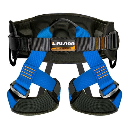Tree Climbing Gear Fusion Climb Centaur Heavy Duty Military Tactical Padded Half Body Side Gear Loop Adjustable Harness 23kN M-L Blue ()