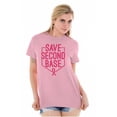 thumbnail image 4 of Breast Cancer Awareness Save Second Women's Plus Size Graphic Tee Brisco Brands 2X, 4 of 5
