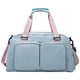 thumbnail image 1 of ¡Precios Rebajados!, Bolsa de lona con compartimento para zapatos para hombres y mujeres, impermeable, de gran capacidad, de tela, para pasar la noche y el fin de semana, para viajar Akmoler, 1 of 7