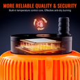 thumbnail image 3 of VEVOR Automatic Pool Cover Pump 1/10 HP 75W 540 GPH Submersible with 3 Adapters & 16 ft Hose - Orange - 1/10 HP, 3 of 5