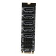 thumbnail image 2 of Domqga Convertir Carte Adaptateur M.2 NGFF Bkey à 5 Ports 6Gbps Carte d'Extension de Fonctionnement Stable, Carte d'Extension, Carte Adaptateur de Conversion, 2 of 8