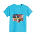 thumbnail image 4 of mgoYE Girls Boy's 250 Years America Anniversary 250th Independence Day Vintage O-Neck T-Shirt 250th Anniversary Gifts for Girls Boys(Sky Blue,13-14 Years), 4 of 4