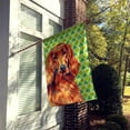 thumbnail image 2 of Carolines Treasures LH9209CHF Irish Setter Drapeau Portrait Trèfle de la Saint-Patrick en Toile - Taille Maison, 2 of 4