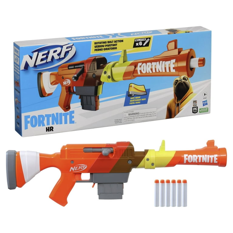 Nerf Fortnite HR Rotating Bolt Action Kids Toy Blaster fr Boys and Girls  with 6 Darts 