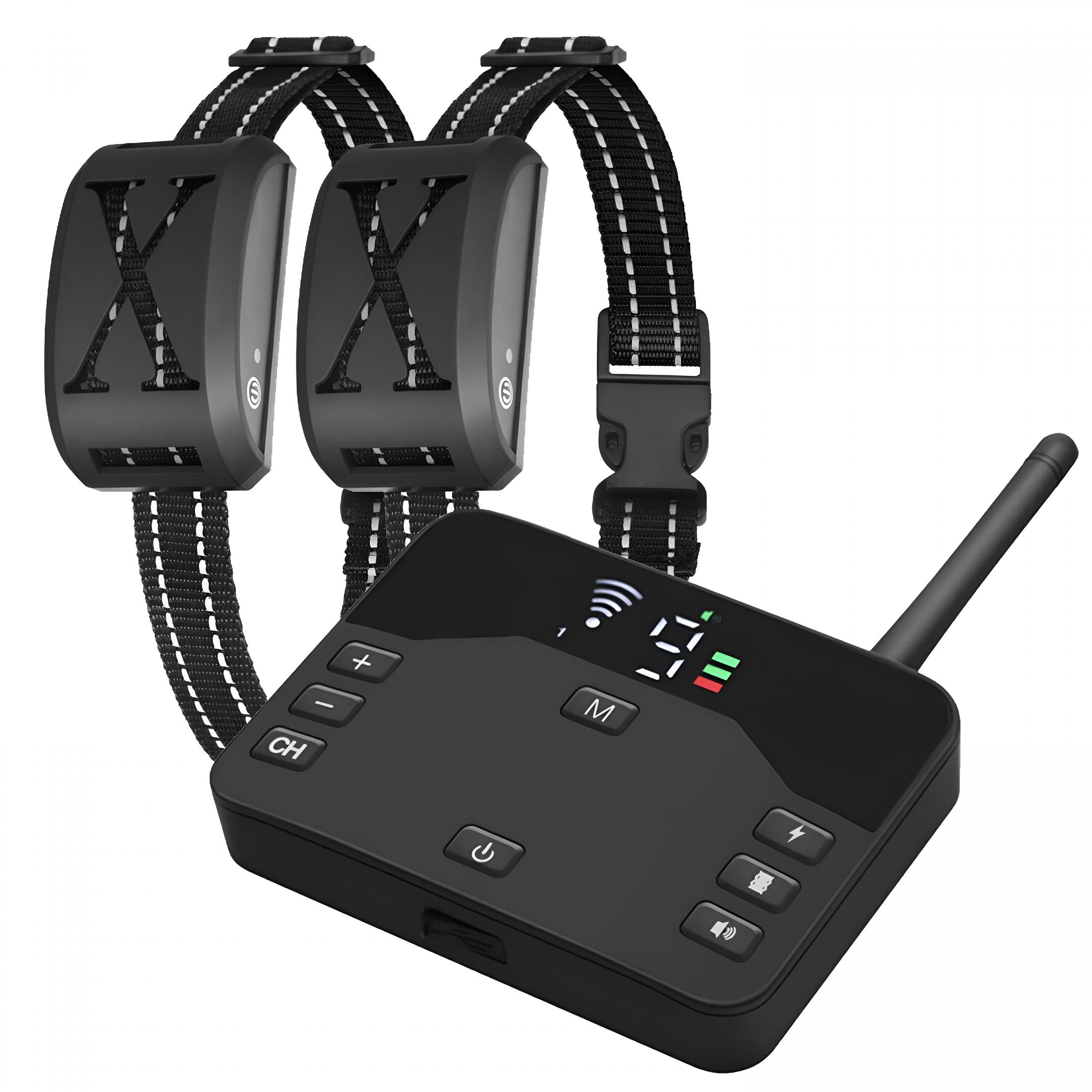 GASTROPOD Wireless Dog Fence for 2 Dogs, Electric Fence for Dogs 2 in 1 Wireless Dog Fence Collar Pet Containment System