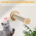 thumbnail image 4 of Cat Wall Shelves and Perches for Wall, Solid Wood Wall Mounted Cat Furniture, Set of 5 Cat Climbing Shelves with Moon Cat House, Cat Bridge Ladder, Cat Hammock and Cat Scratching Post, 4 of 7