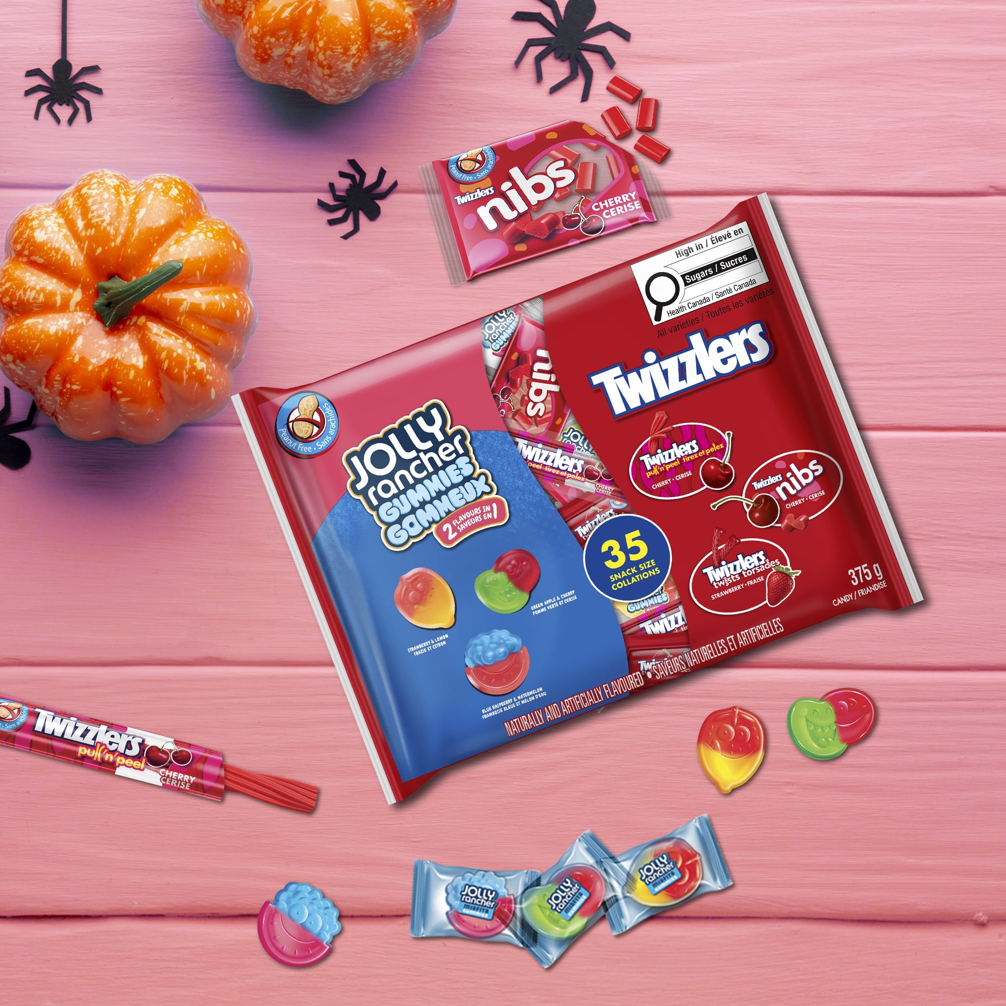 35 unités variées Jolly Rancher et Twizzlers 375 g, 32 paquets